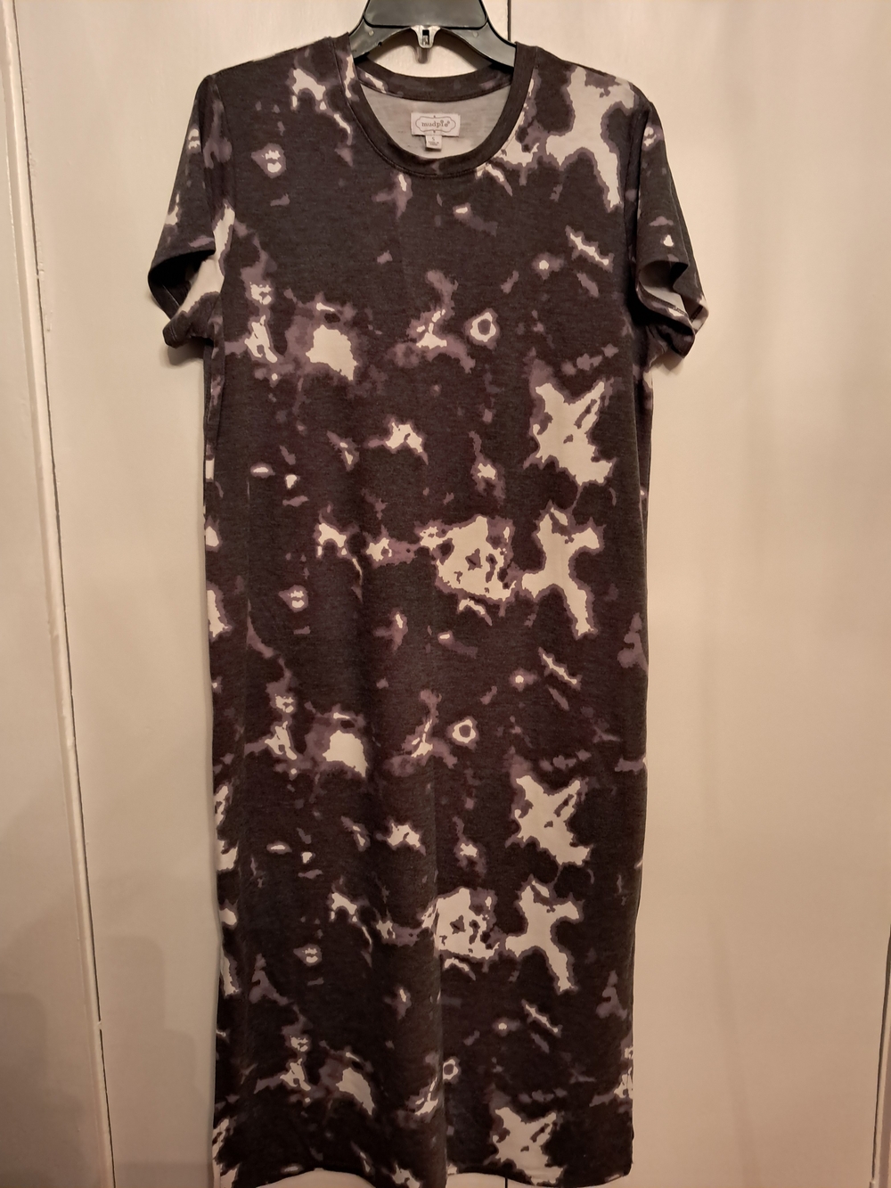 Mud Pie Black & White Tie-Dye Maxi Dress